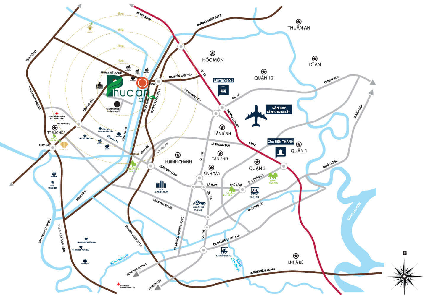 Vị trí chung cư Phúc An City